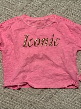 Crewcuts long sleeve cropped “Iconic” tee, size XS (4/5)
